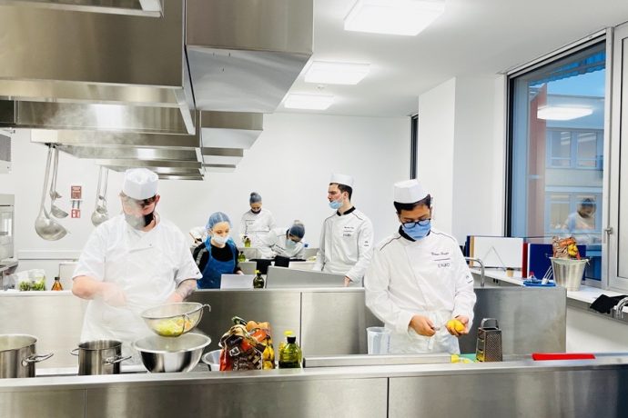 Cook training at ENAD – new uniforms